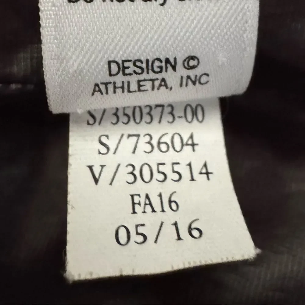 Athleta Black Downabout Goose Down Vest Size Small